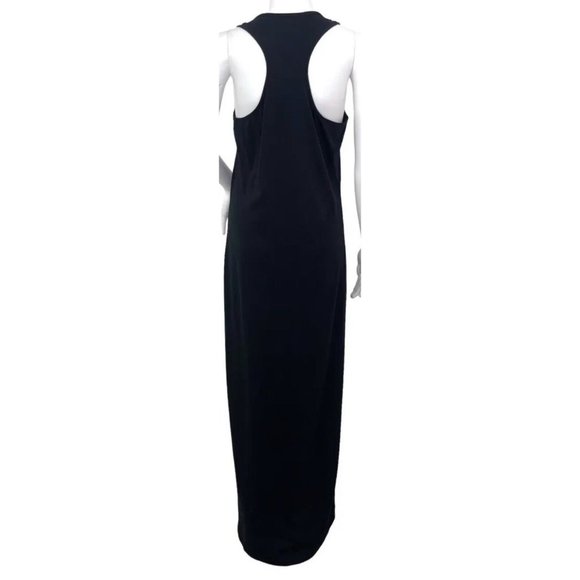 Calme by Johnny Was Black Racer Back Knit Maxi Dress Size Medium NEW - Picture 3 of 7